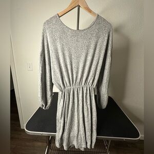 Lazy Sundays Grey Mini Dress Open Back